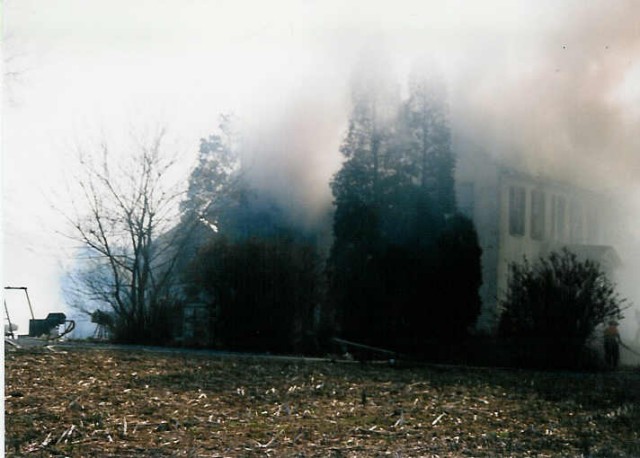 Abandoned house fire in Gap at Routes 30 & 897... 4/25/94